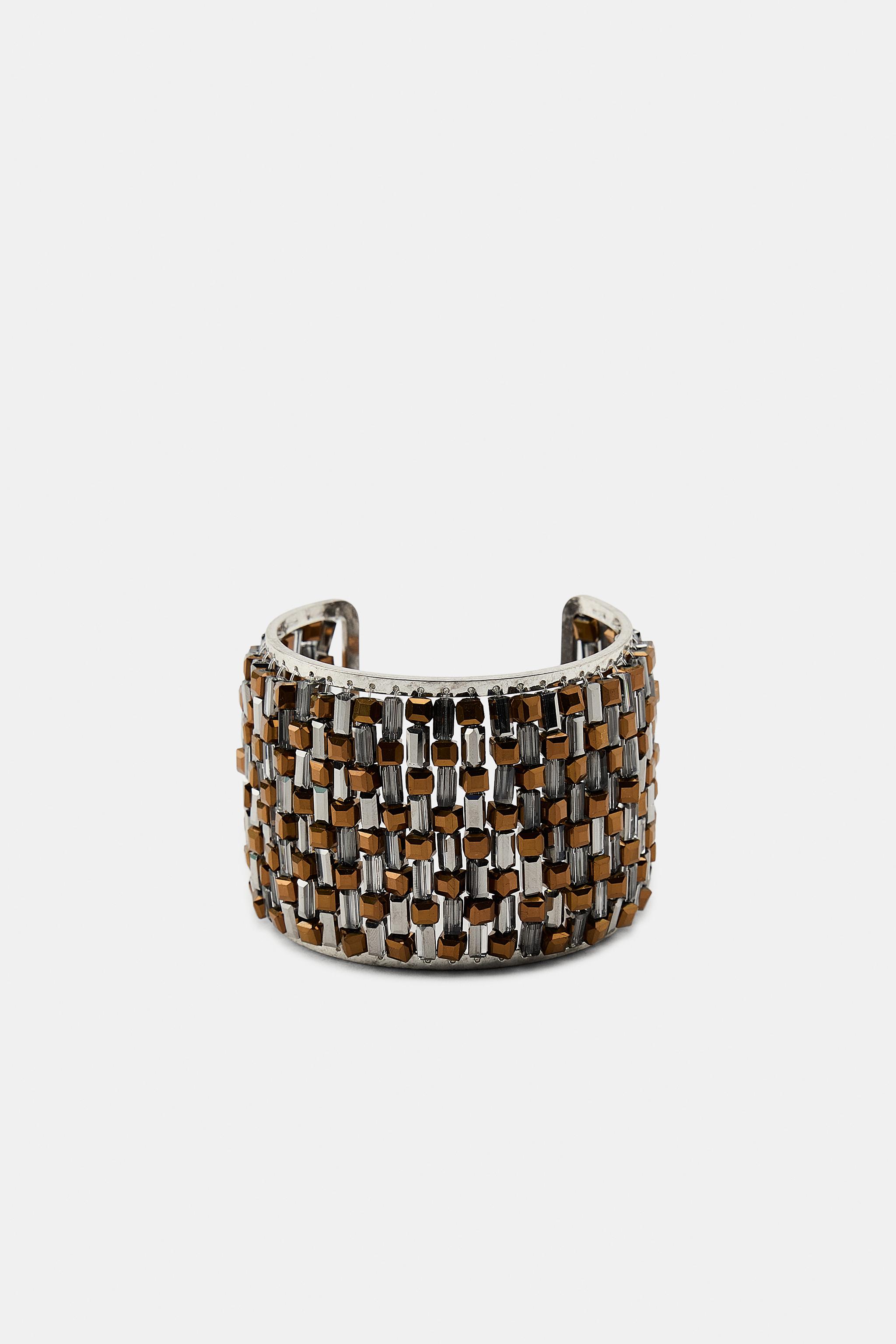 BEADED METAL BRACELET